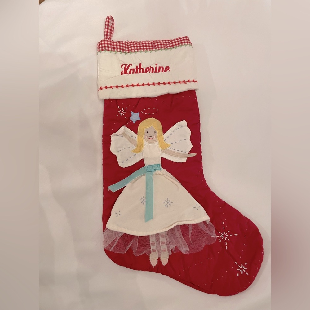 Pottery Barn Kids quilted stocking